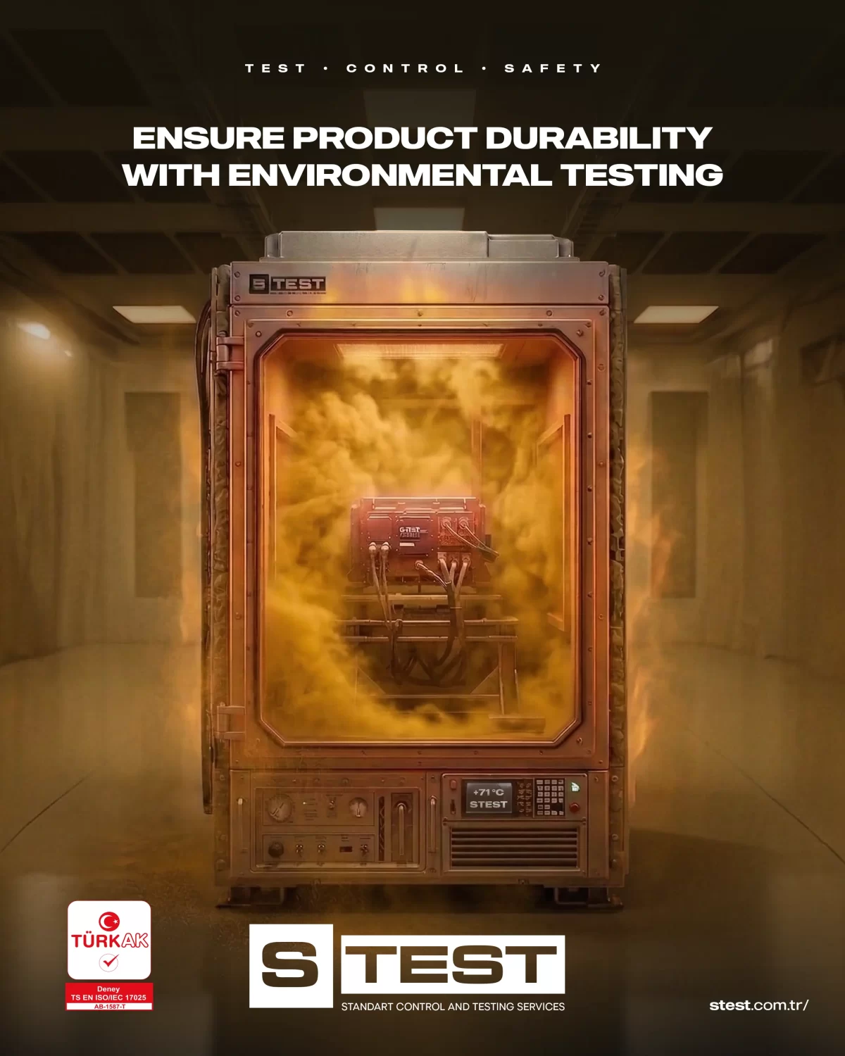 Environmental testing and product durability measurement.